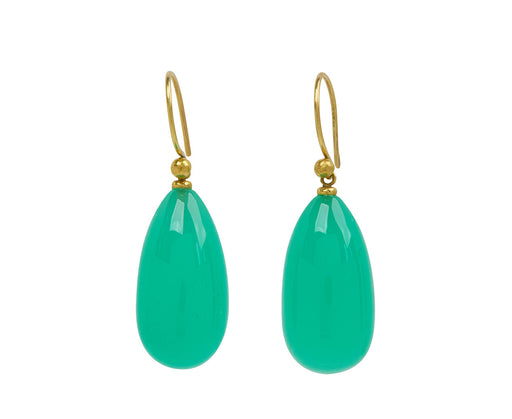 Chrysoprase Peg Earrings