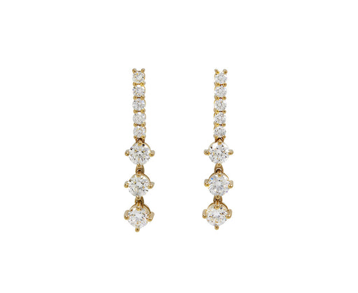 Medium Diamond Stella Earrings