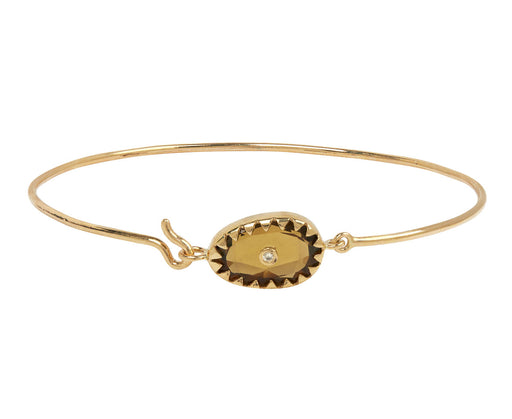 Pascale Monvoisin Honey Quartz and Diamond Orso N°1 Bracelet