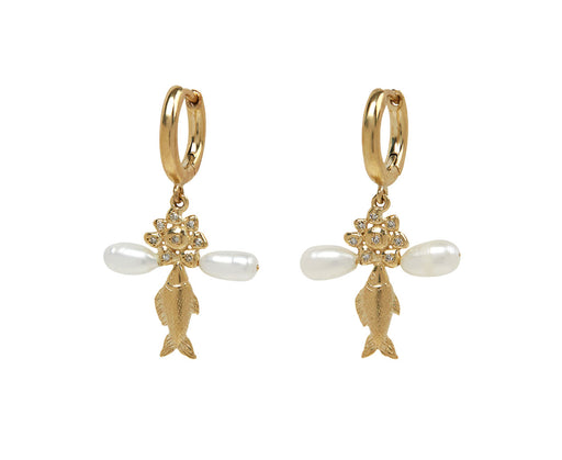 Pascale Monvoisin Palerme Daisy Hoop Earrings