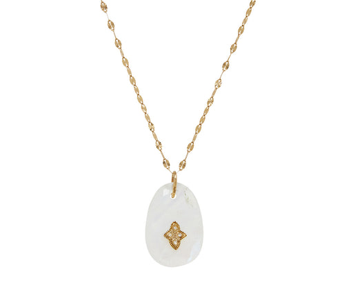 Pascale Monvoisin Moonstone and Diamond Gaia N°1 Necklace