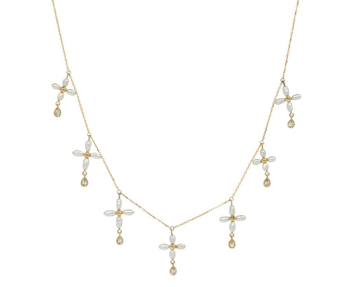 Pascale Monvoisin Palerme Multi White Pearl Necklace