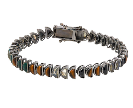 Nak Armstrong Nakard Mens Mixed Gem Worm Bracelet