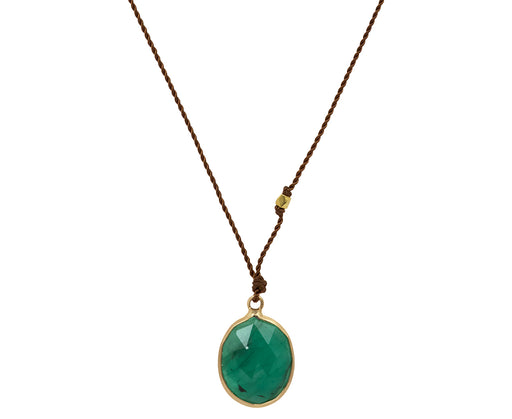 Margaret Solow Emerald Pendant Necklace