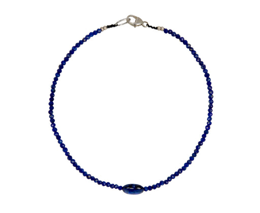 Margaret Solow Lapis and Kyanite Beaded Bracelet