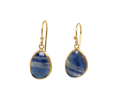 Margaret Solow Sapphire Teardrop Earrings