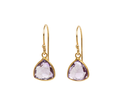 Margaret Solow Lavender Amethyst Teardrop Earrings