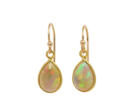 Margaret Solow Fire Opal Teardrop Earrings