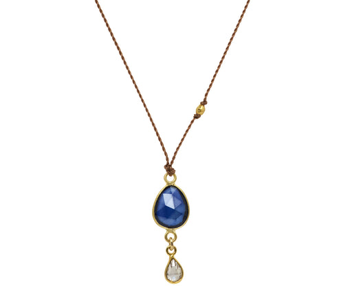 Margaret Solow Sapphire and Diamond Pendant Necklace