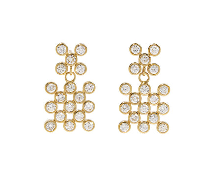 Diamond Checkmate Earrings