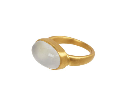 Rainbow Moonstone Tegula Ring