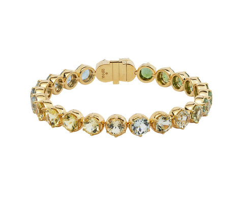 Ombré Citrine, Tourmaline and Aquamarine Bracelet