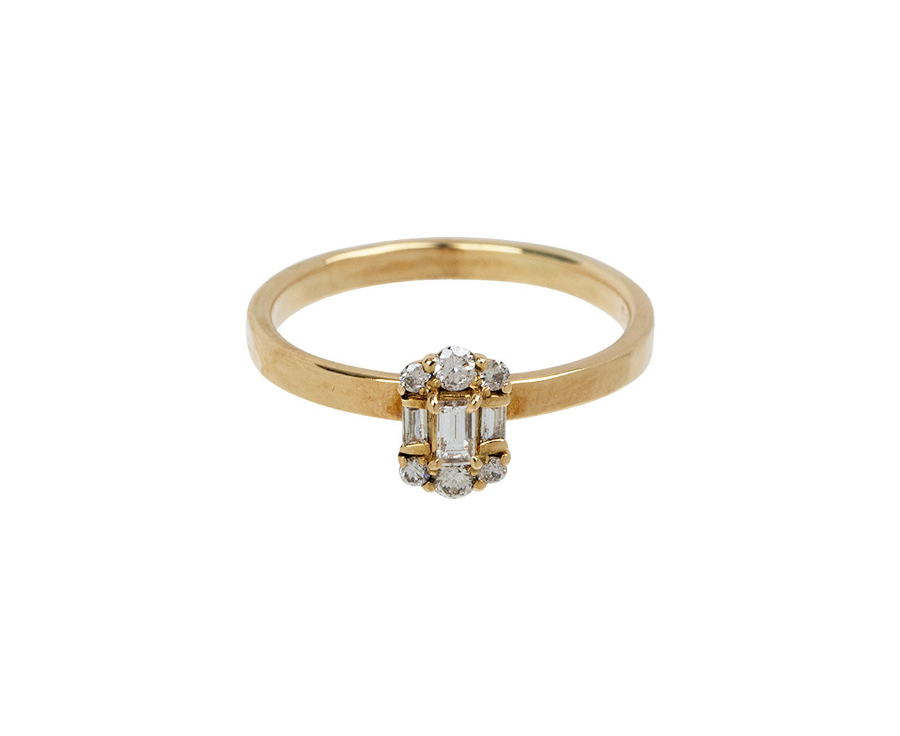 Rusty Thought Diamond Solitaire Ring