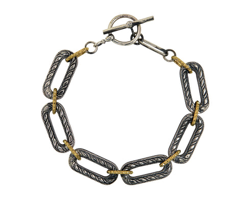 Rusty Thought Mixed Metal Bracelet