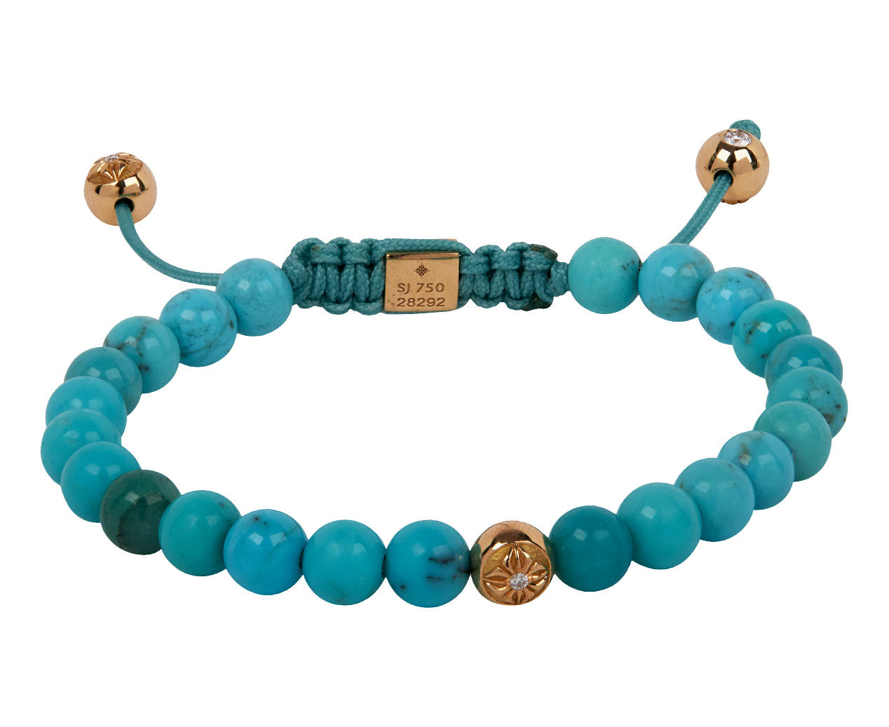 Shamballa bracelet - sparkling and smooth beads | Jewelry Eshop
