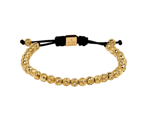 Round Gold Beaded Bracelet