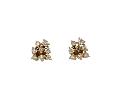 Shinkai Diamond Stud Earrings