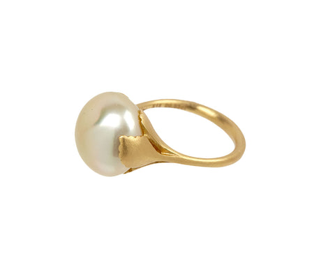 Shinkai South Sea Pearl Ring - Side View