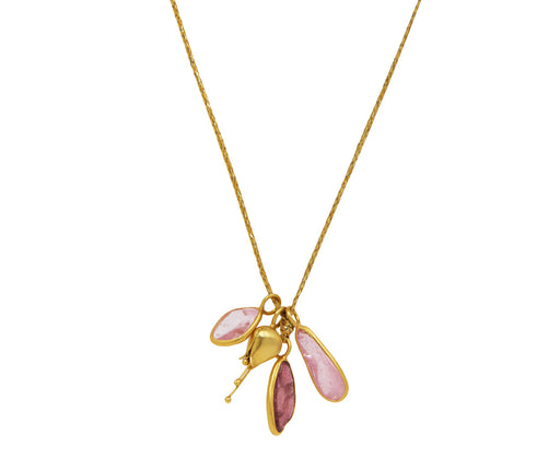 Pink Cluster Ibis Necklace