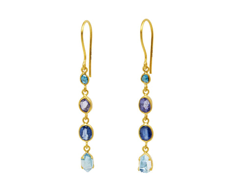 Indigo Four Drop Earrings