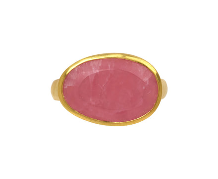 Rhodochrosite Anemone Greek Ring