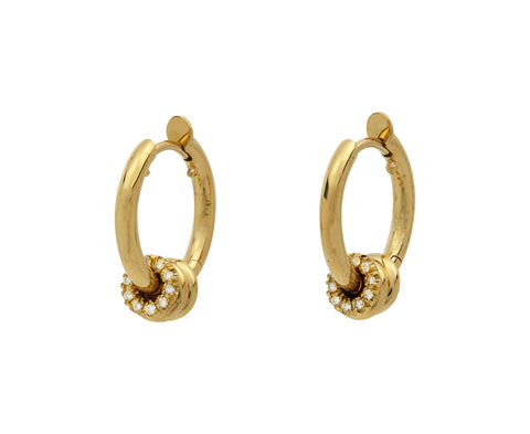 Gold Nevine Max Hoop Earrings