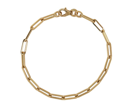 Gold Paperclip Chain Bracelet