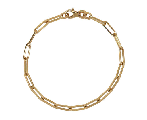 Gold Paperclip Chain Bracelet