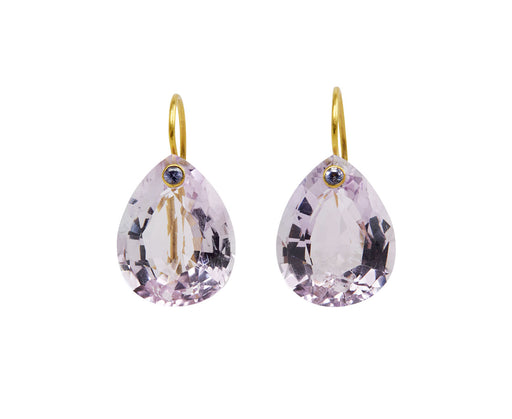 Amethyst and Tanzanite Teardrop Earrings