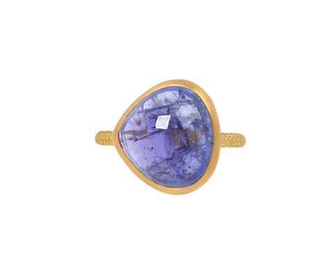 Asymmetrical Tanzanite Ring