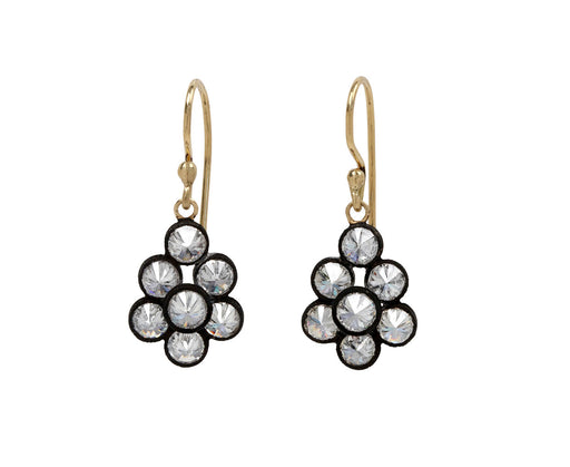 Inverted Diamond Cluster Earrings