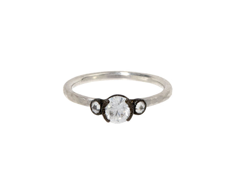 Platinum Trio Diamond Solitaire Ring