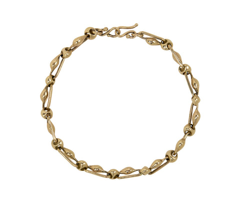 Gold Pod Link Bracelet