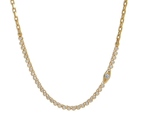 Diamond Vessel Tennis Necklace