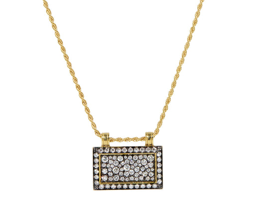 Noir Diamond Tablet Necklace