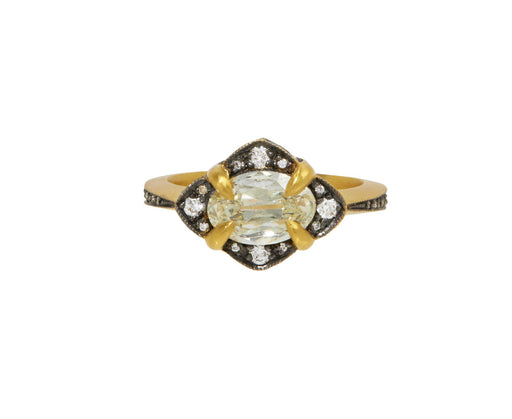 Old Mine Cut Diamond Aphrodite Ring