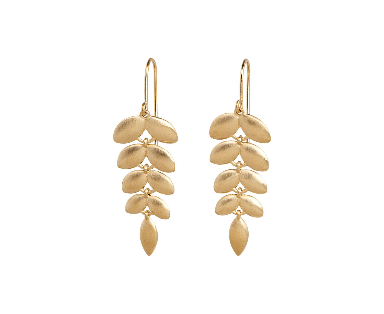 Sand Quartz Upside-Down Teardrop Earrings — Nicole Landaw Jewelry