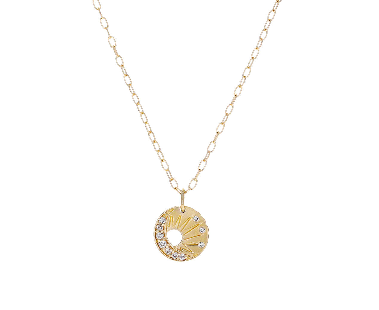 DWS 925 Sterling Silver 18k Flash Gold Plated Half Moon Pendant Necklace,  Size: 37 X 11 mm at Rs 2940 in Jaipur