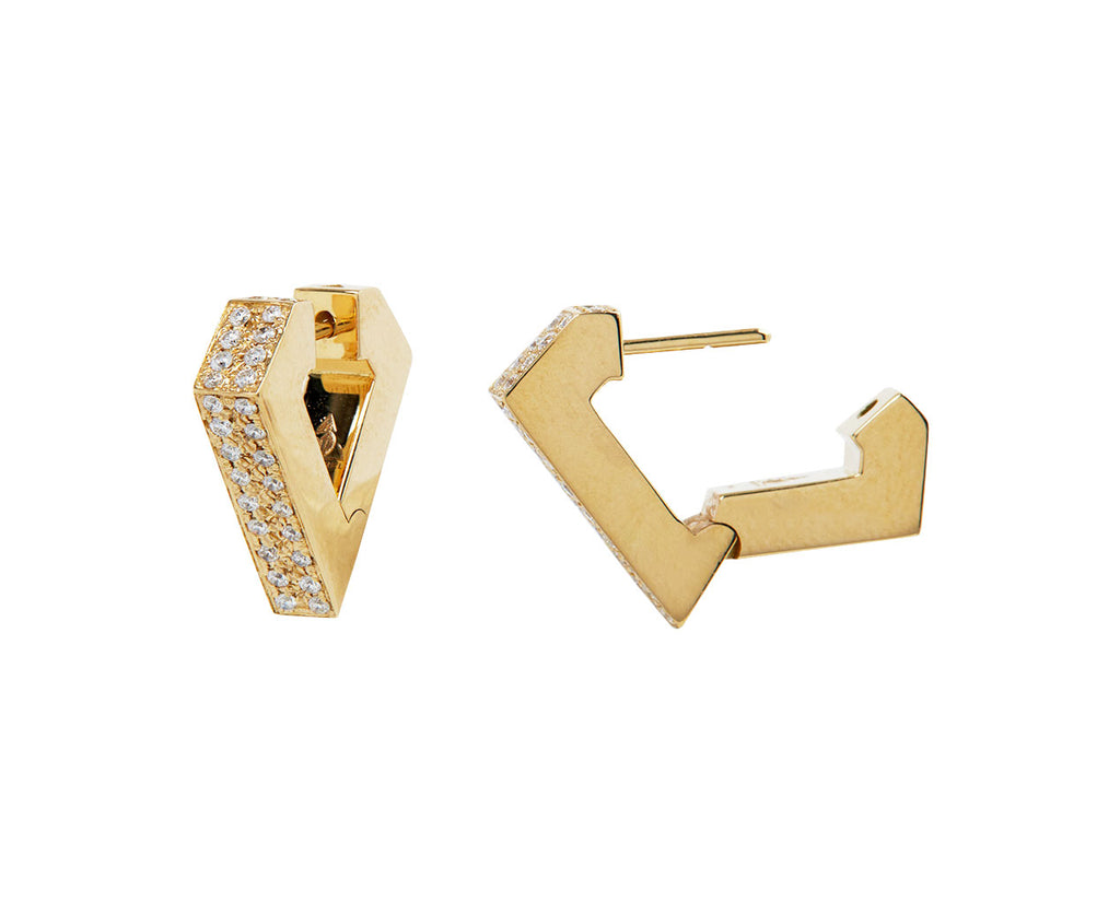 Alexandra Marks Jewelry Small Hexagon Stud Earrings