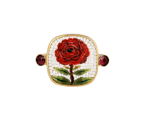 Le Sibille Micromosaic Rose Ring