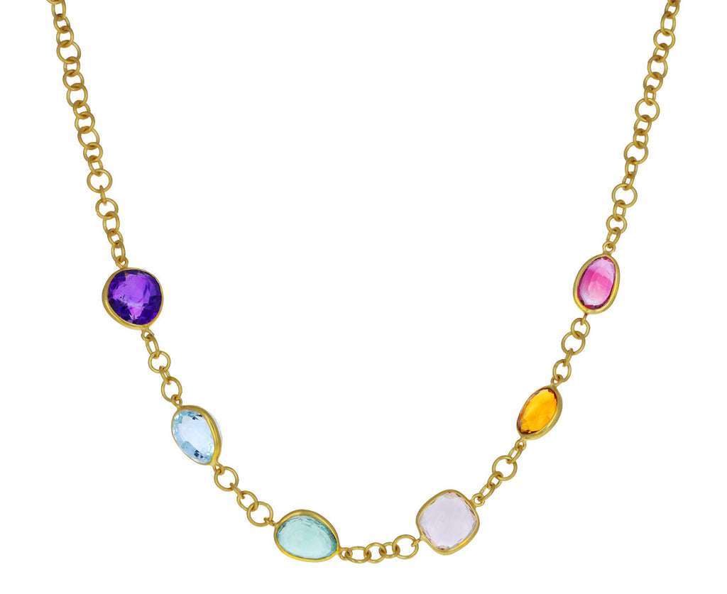 Sparkly Rainbow Crystal Necklace – Sunflower Obsession