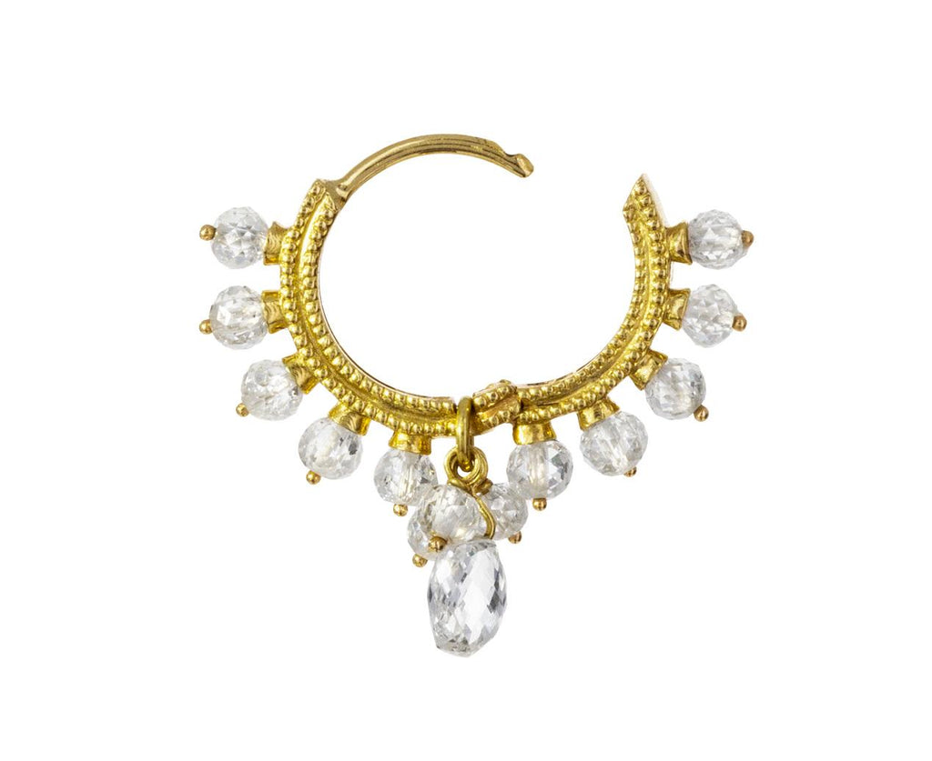 MARIA TASH 18kt white gold diamond hoop ear cuff - 35917 WHITE GOLD