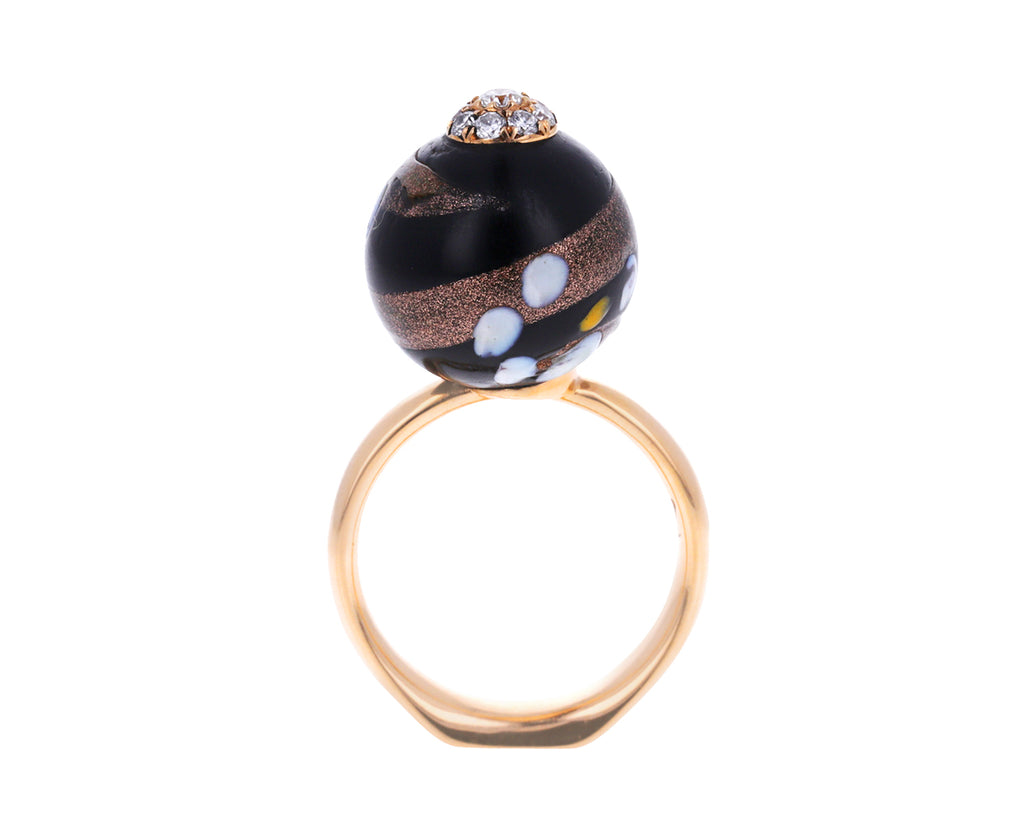 Pre-owned LV resin & crystal ring