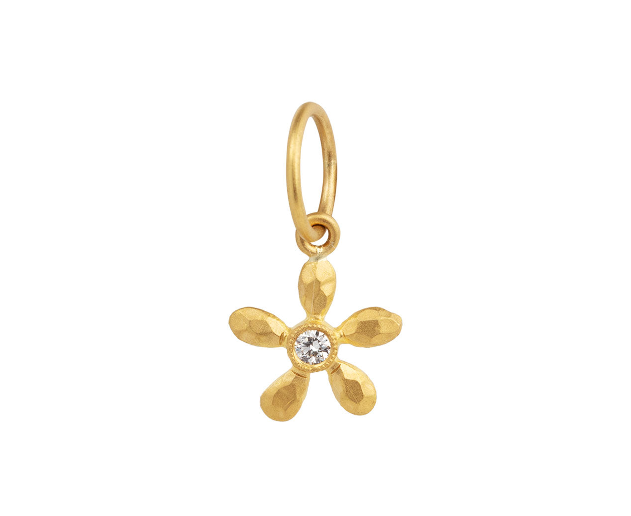 10pc Gold Enamel Flower Charms Daisy Sakura Charms Heart -  in