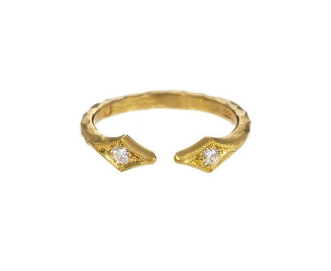 Gold Double Diamond Ring - TWISTonline 